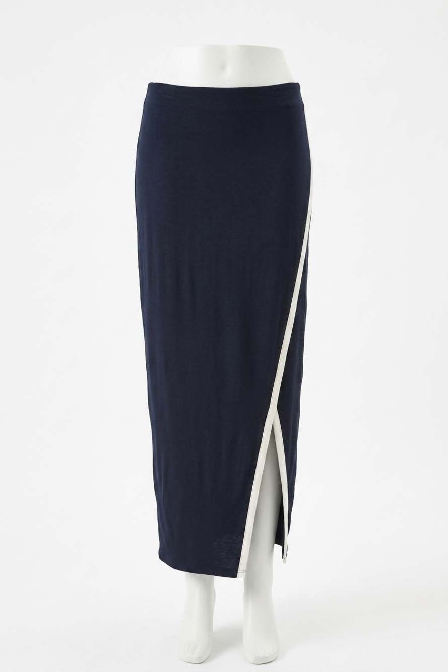 NEW CHASER tavira midi skirt in licorice